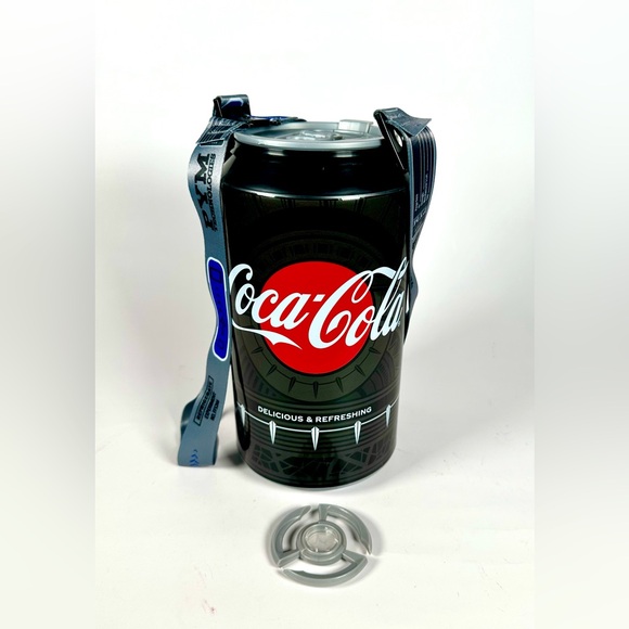 Coca Cola Disney Park Giant Black Wakanda Forever Coke Sipper Plastic Cup - Picture 2 of 12
